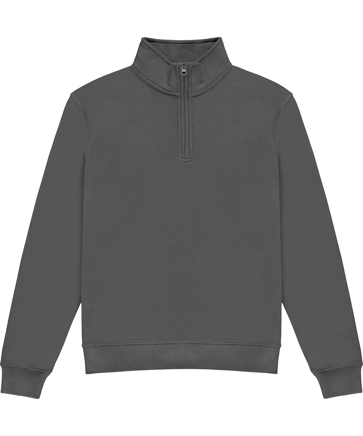 Sudadera con cremallera de corte regular | Gris Oscuro