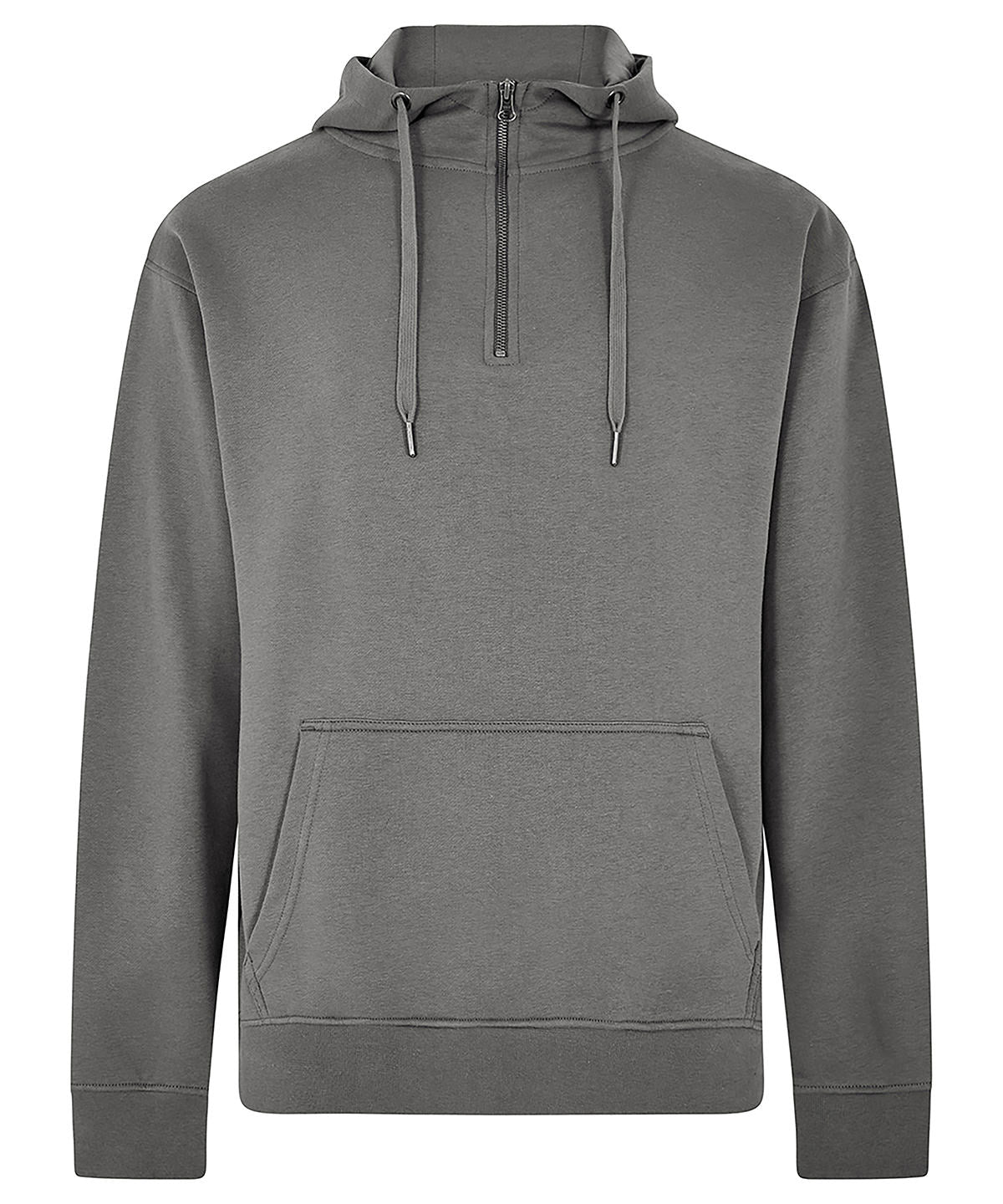 Regular Fit 1/4 Zip Hoodie | Dunkelgrau