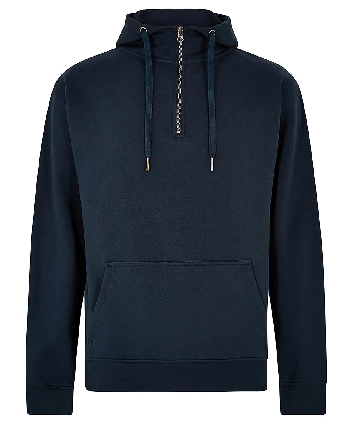 Regular Fit 1/4-Reißverschluss-Hoodie | Marineblau
