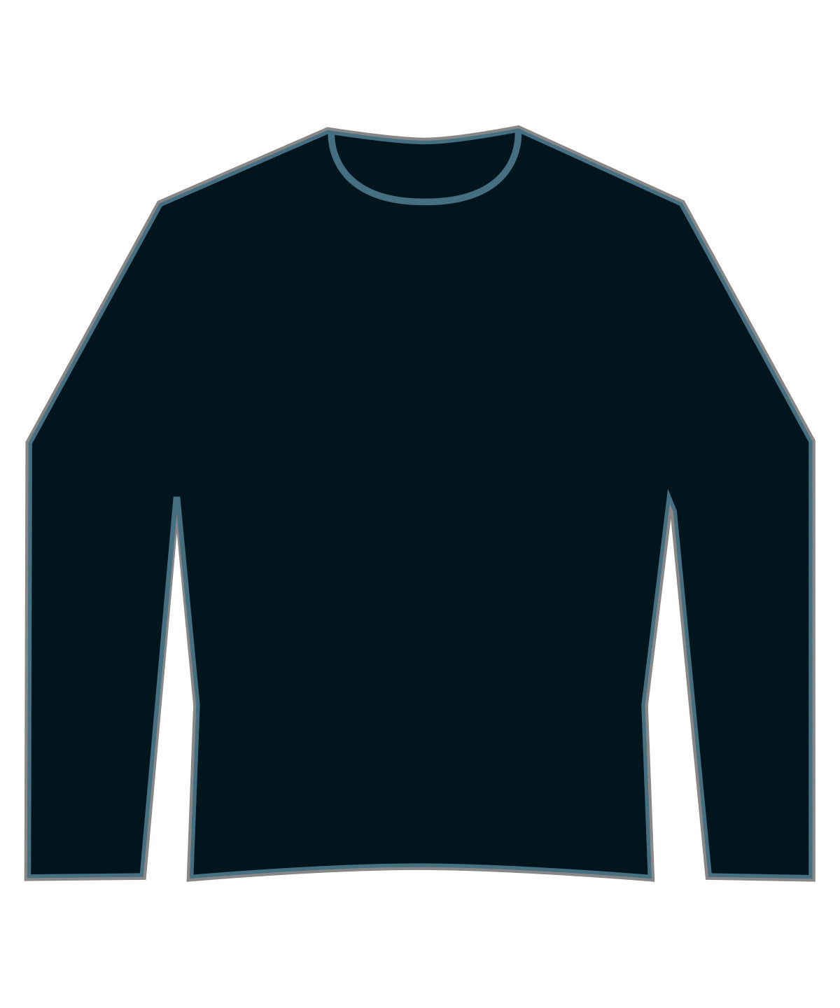 Piqué-Sweatshirt im Regular-Fit | Schwarz – Anthrazit
