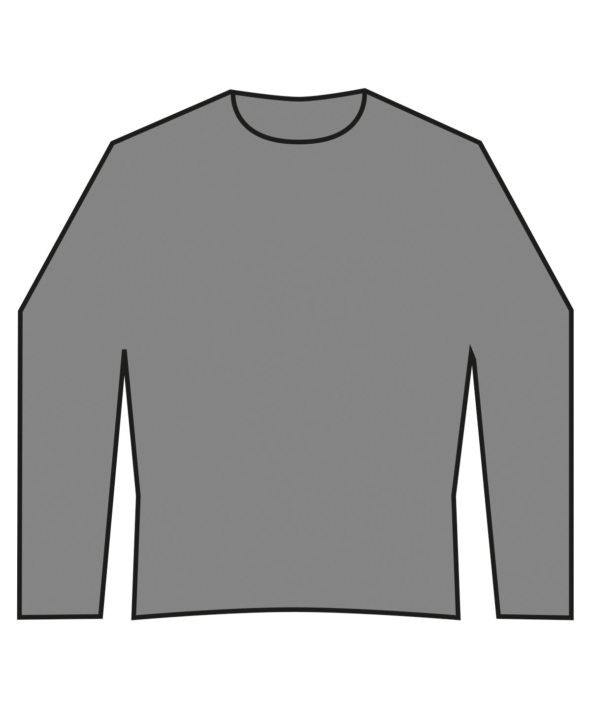 Regular-Fit Piqué-Sweatshirt | Dunkelgrau