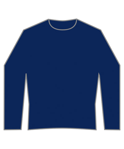 Piqué-Sweatshirt im Regular-Fit | Marineblau