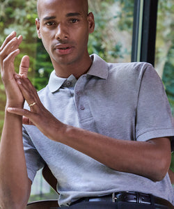 Polo clsico con Superwash® 60C (corte clsico) | Negro - Carbn Oscuro