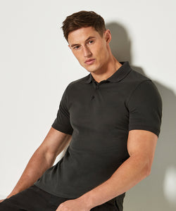 Polo pesado Klassic superwash® 60C (corte slim) | Negro - Carbn