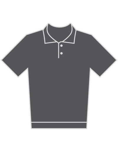 Polo Superwash® 60C de corte regular reciclado | Gris Antracita