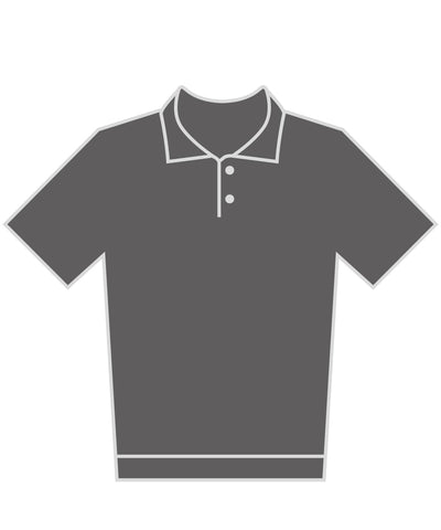 Polo Superwash® 60C de corte regular reciclado | Grafito