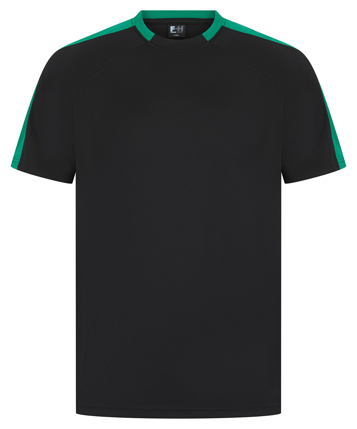 Camiseta de equipo unisex | Negro/Esmeralda