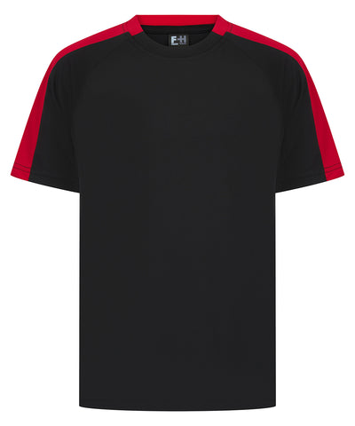 Camiseta de equipo para nios | Negro/Rojo