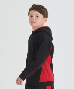 Sudadera con capucha para nios | Negro/Rojo