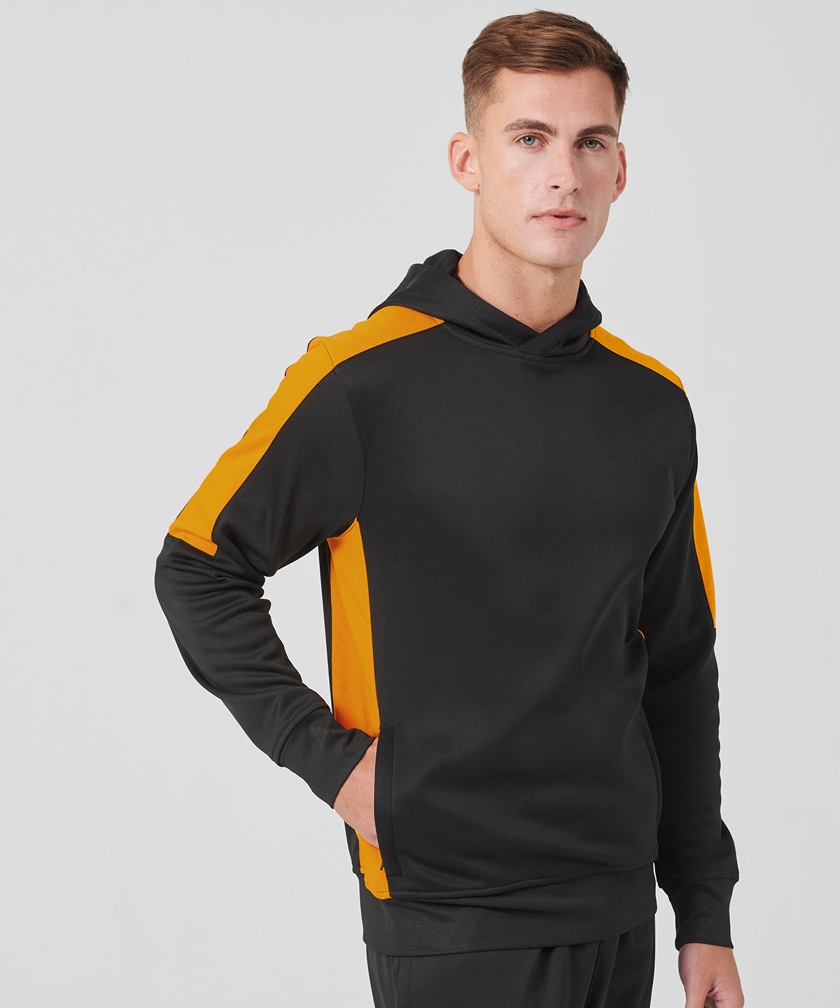 Team-Sweatshirt für Erwachsene | Schwarz/Smaragdgrün
