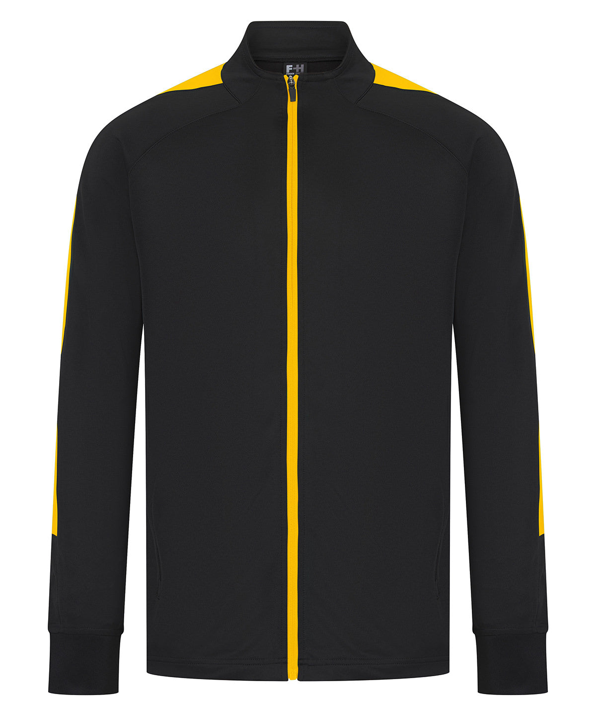 Gestricktes Trainings-Sweatshirt | Schwarz/Gold - Schwarz/Gold