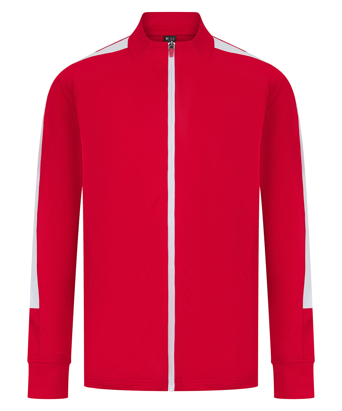 Gestricktes Trainings-Sweatshirt | Rot/Weiß