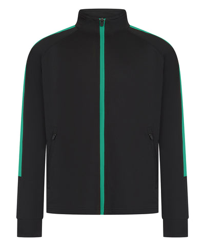 Sudadera de chndal de punto para nios | Negro/Esmeralda