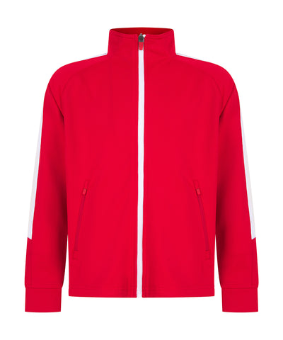 Sudadera de chndal de punto para nios | Rojo/Blanco