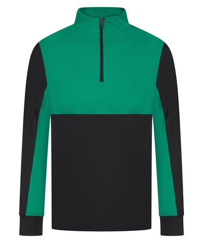 Sudadera de chndal | Negro/Esmeralda