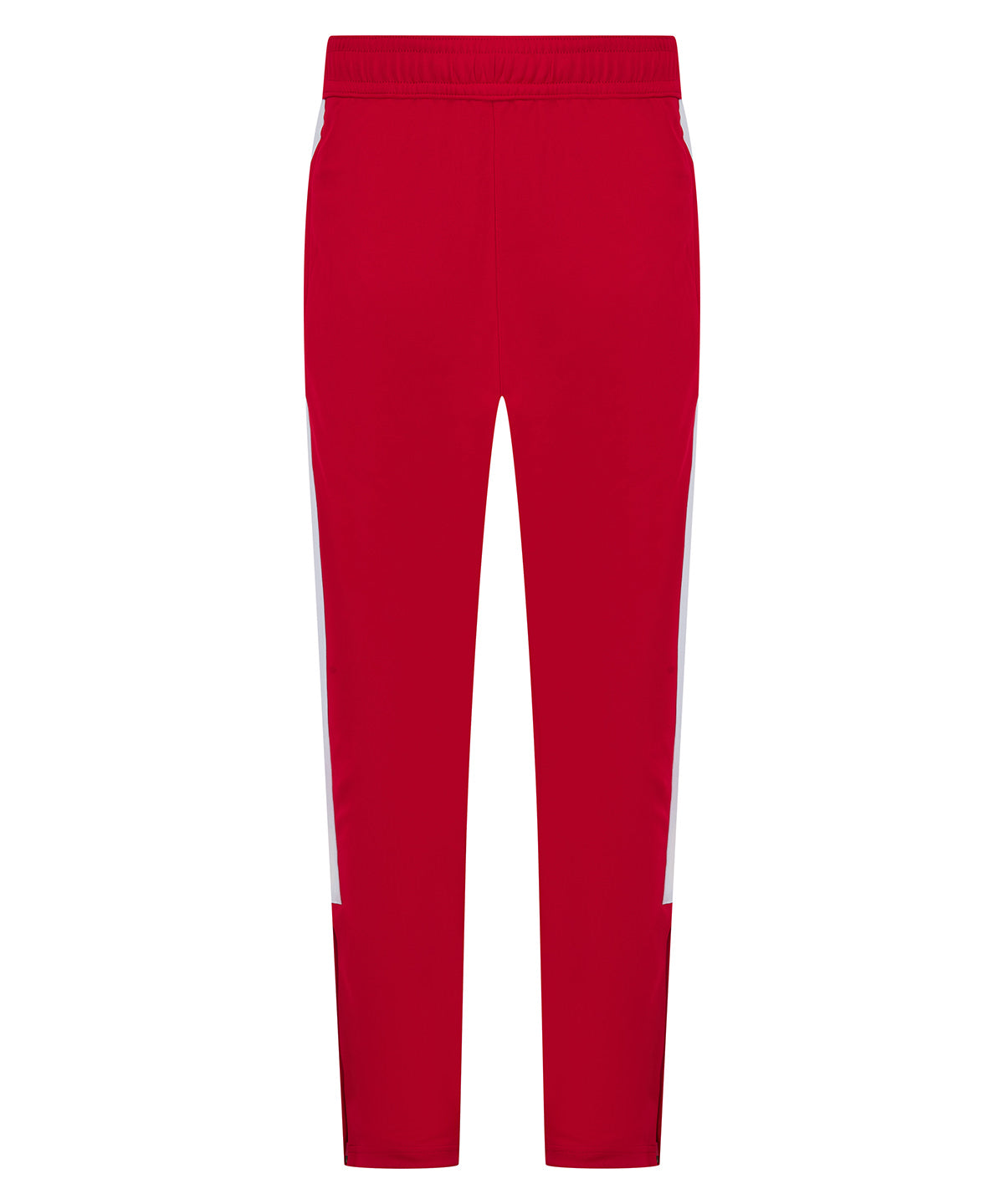 Gestrickte Jogginghose | Rot/Weiß