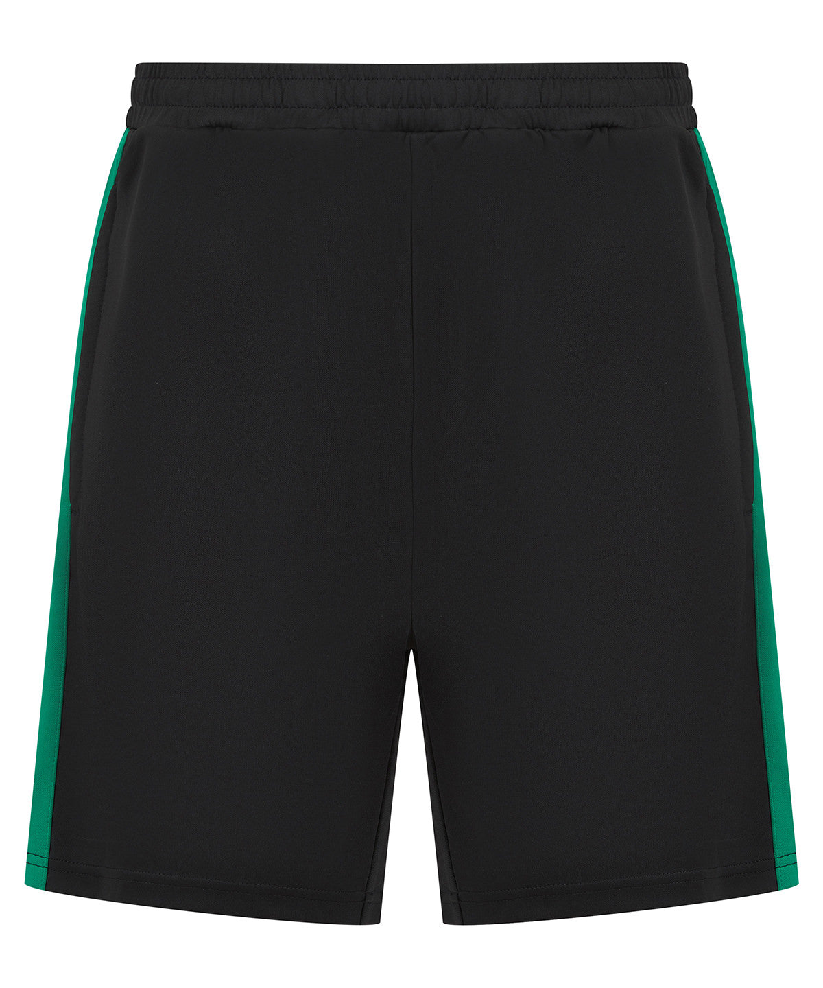 Pantalones cortos de punto para nios con bolsillos con cremallera | Nègre/Esméralda