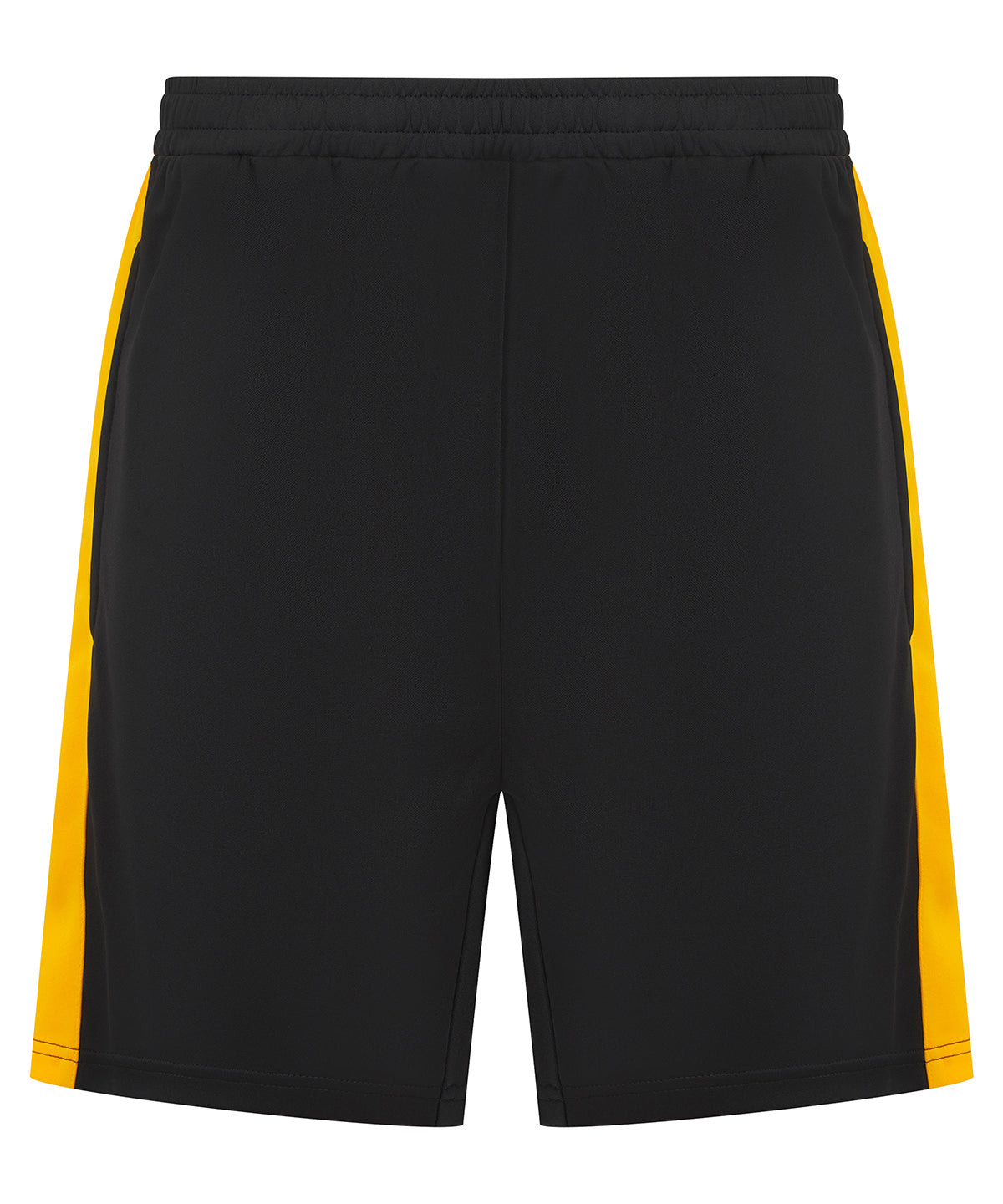 Pantalones cortos de punto para nios con bolsillos con cremallera | Nègre/Or