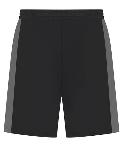 Short en tricot pour garçon avec poches zippées | Noir/Gris foncé