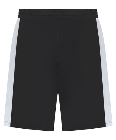 Pantalones cortos de punto para nios con bolsillos con cremallera | Nègre/Blanc