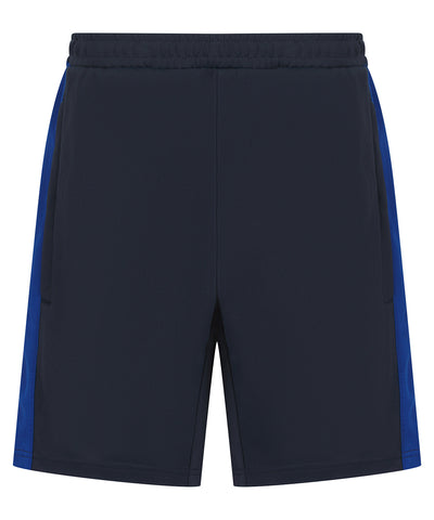 Pantalones cortos de punto para nios con bolsillos con cremallera | Azul Marin/Azul Real