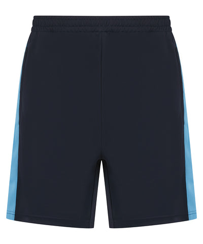 Pantalones cortos de punto para nios con bolsillos con cremallera | Bleu Marin/Cielo