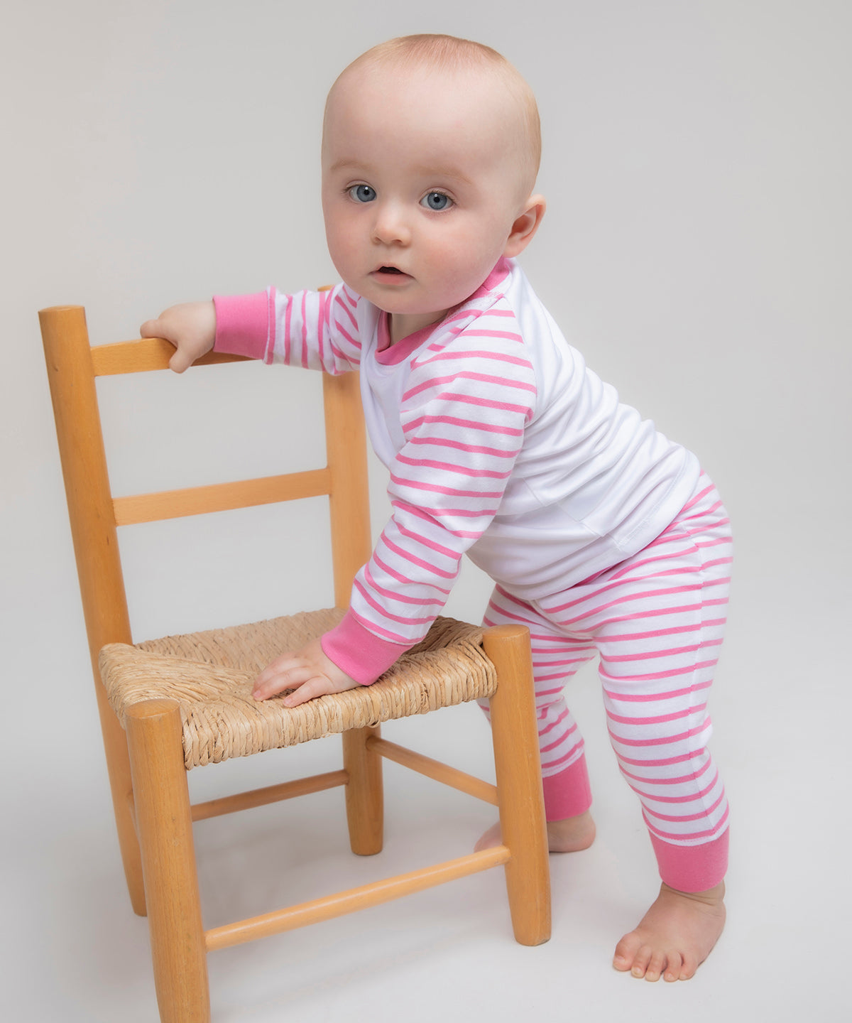 Pijama a rayas | Rosa A Rayas/Blanco