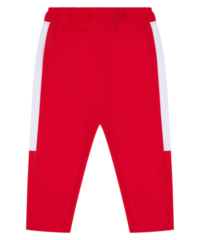 Pantalon de survêtement | Rouge/Blanc