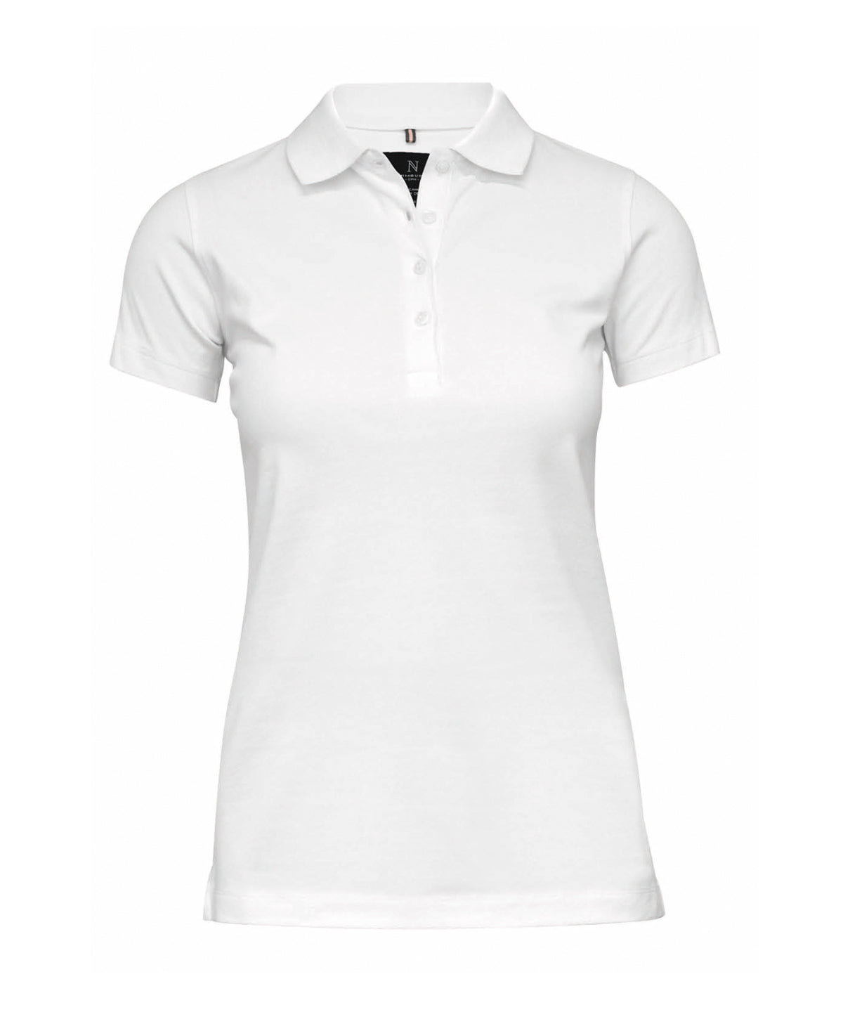 Polo deluxe elstico clsico Harvard para mujer | Blanco