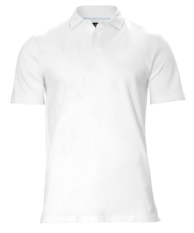 Princeton - Polo de corte deluxe con cuello cutaway elstico | Blanco
