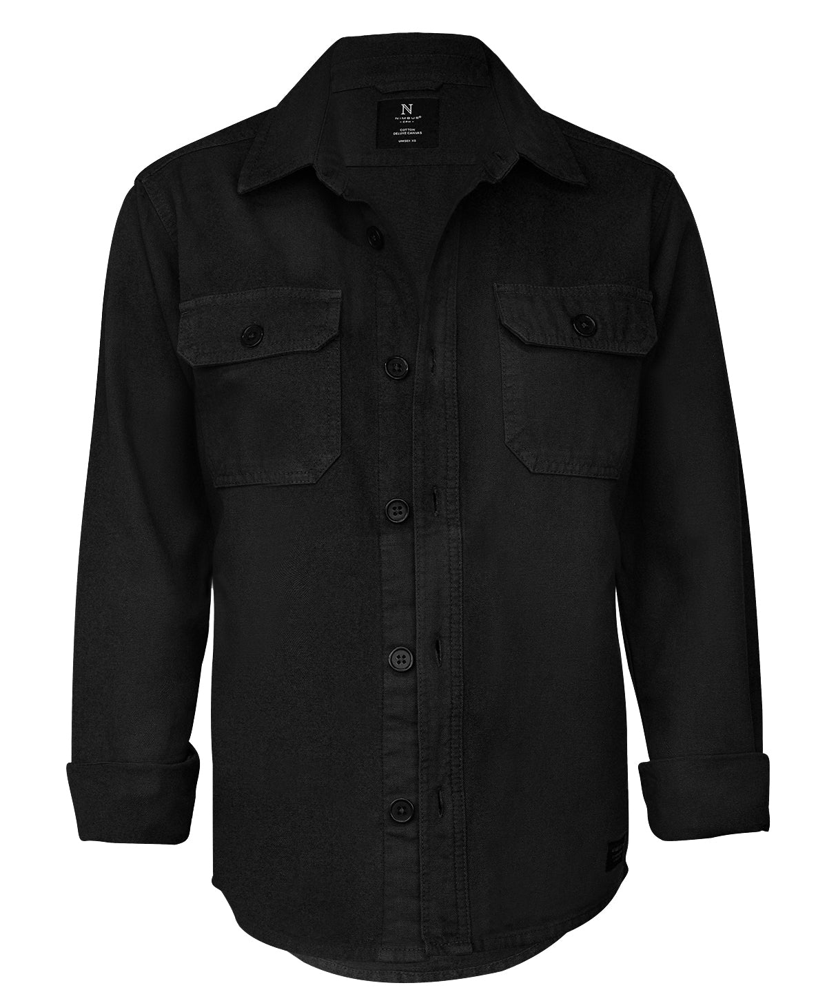 Camisa de entretiempo verstil unisex Napa | Negro