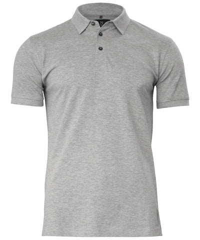 Polo deluxe elstico clsico de Harvard | Gris Jaspeado