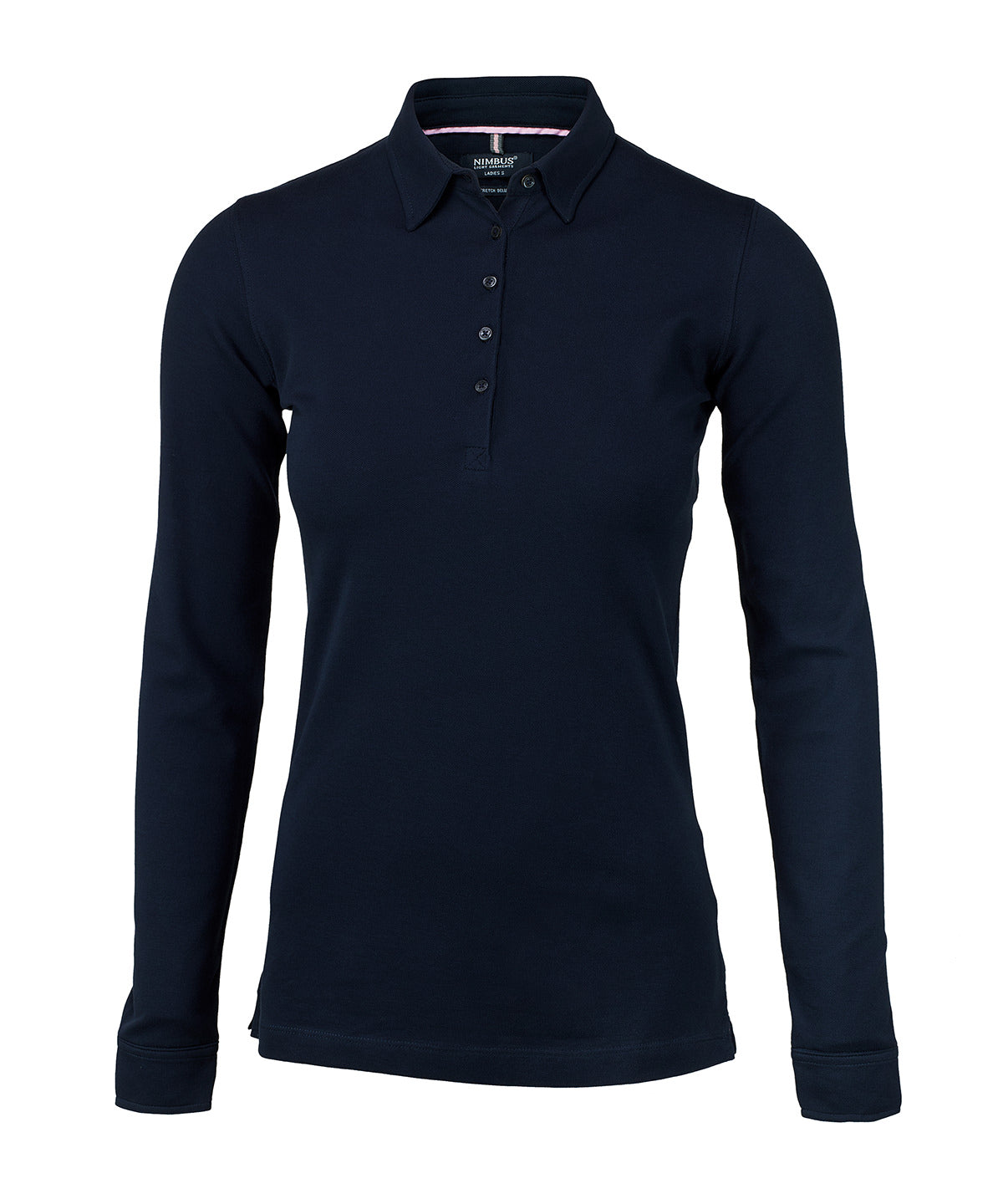 Polo de manga larga deluxe para mujer Carlington | Azul Marino Oscuro