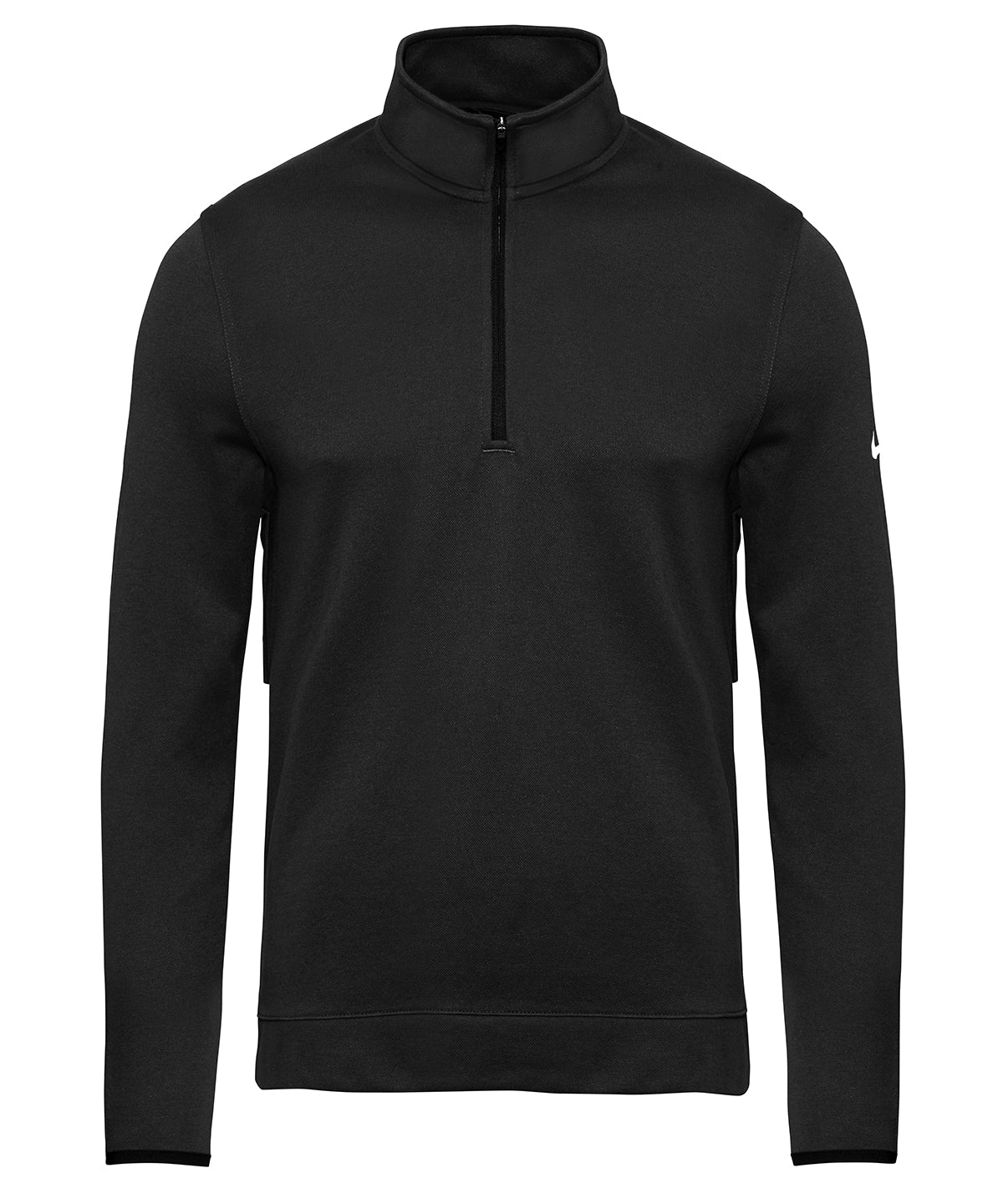 Nike Tour media cremallera parte superior de piqu | Negro/Blanco