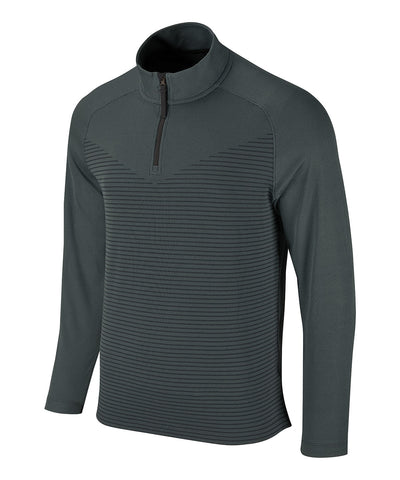 Nike Vapor media cremallera top | Negro/Gris Humo Oscuro/Negro
