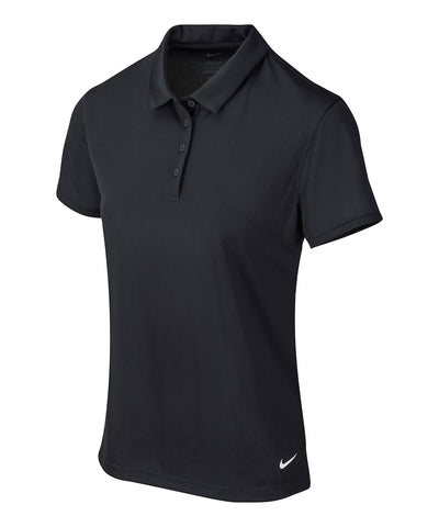 Polo slido Nike Victory para mujer | Negro/Blanco
