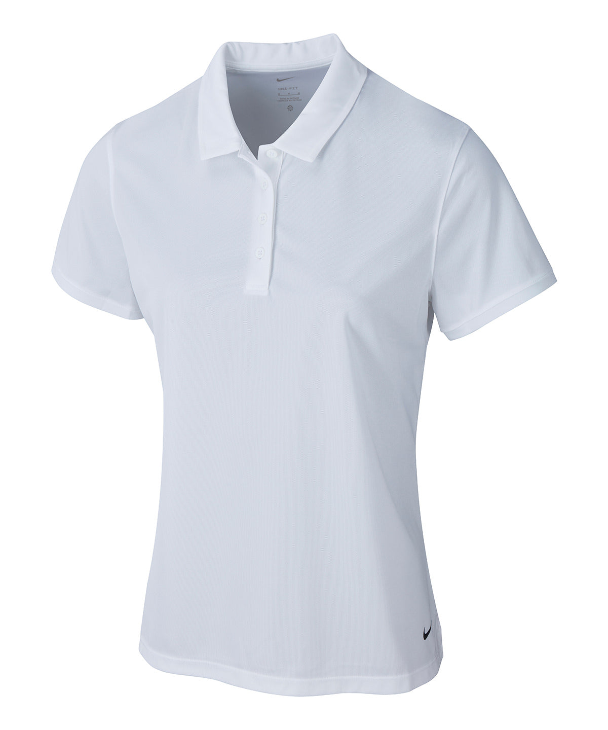 Polo slido Nike Victory para mujer | Blanco/Negro