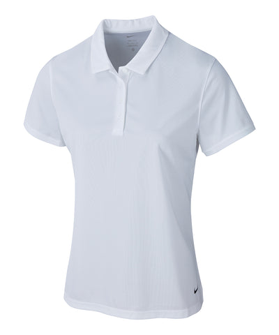 Polo slido Nike Victory para mujer | Blanco/Negro