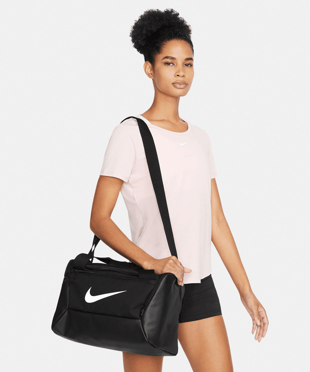 Bolso Nike Brasilia XS duffle 95 (25L) | Negro/Blanco