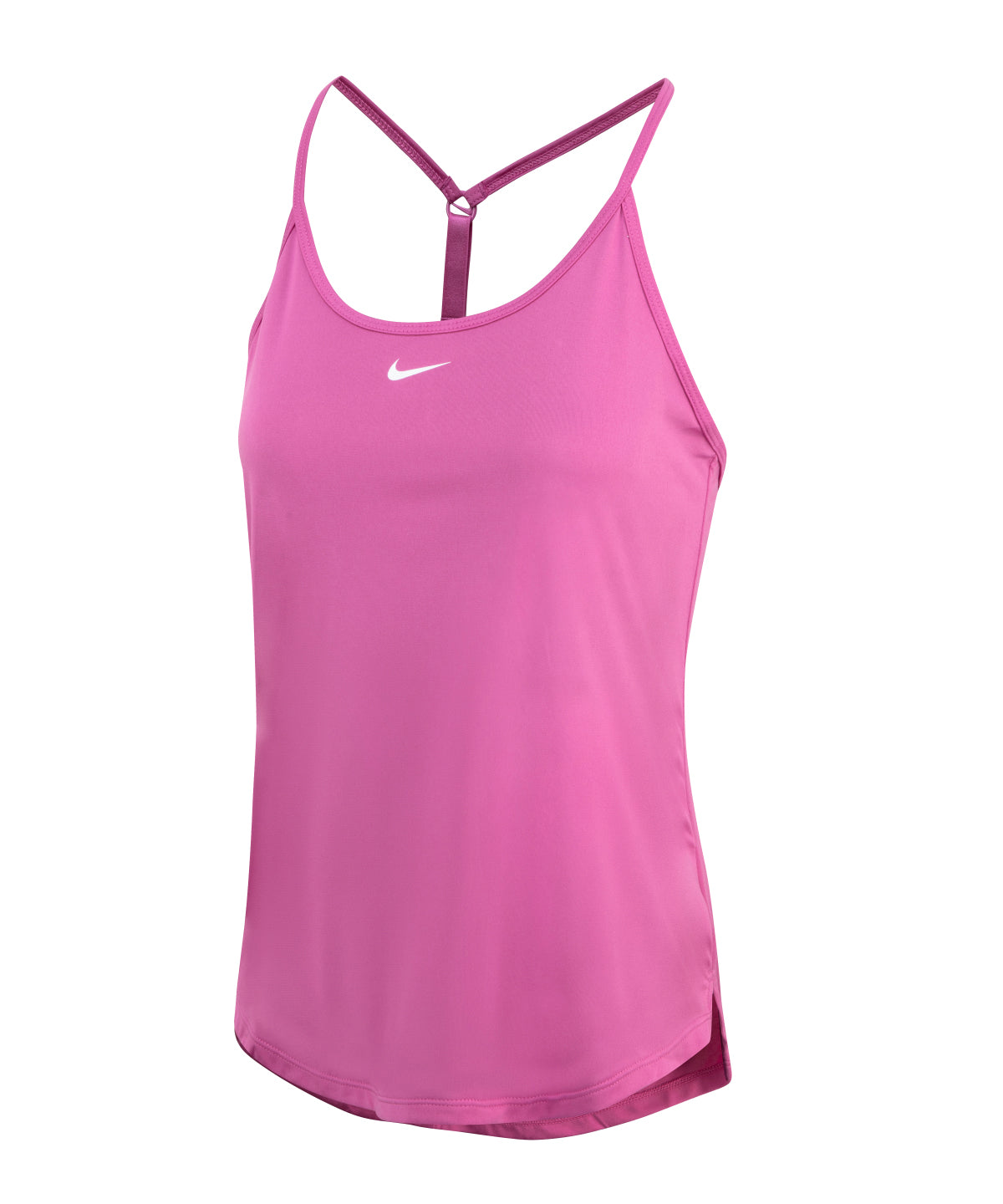 Camiseta Nike One Dri-FIT Elastika de ajuste estndar para mujer | Fucsia Csmico/Blanco