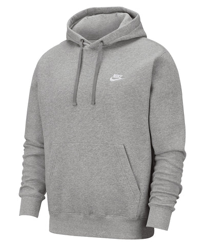 Sudadera Nike Club | Gris Oscuro Jaspeado/Plata Mate/Blanco
