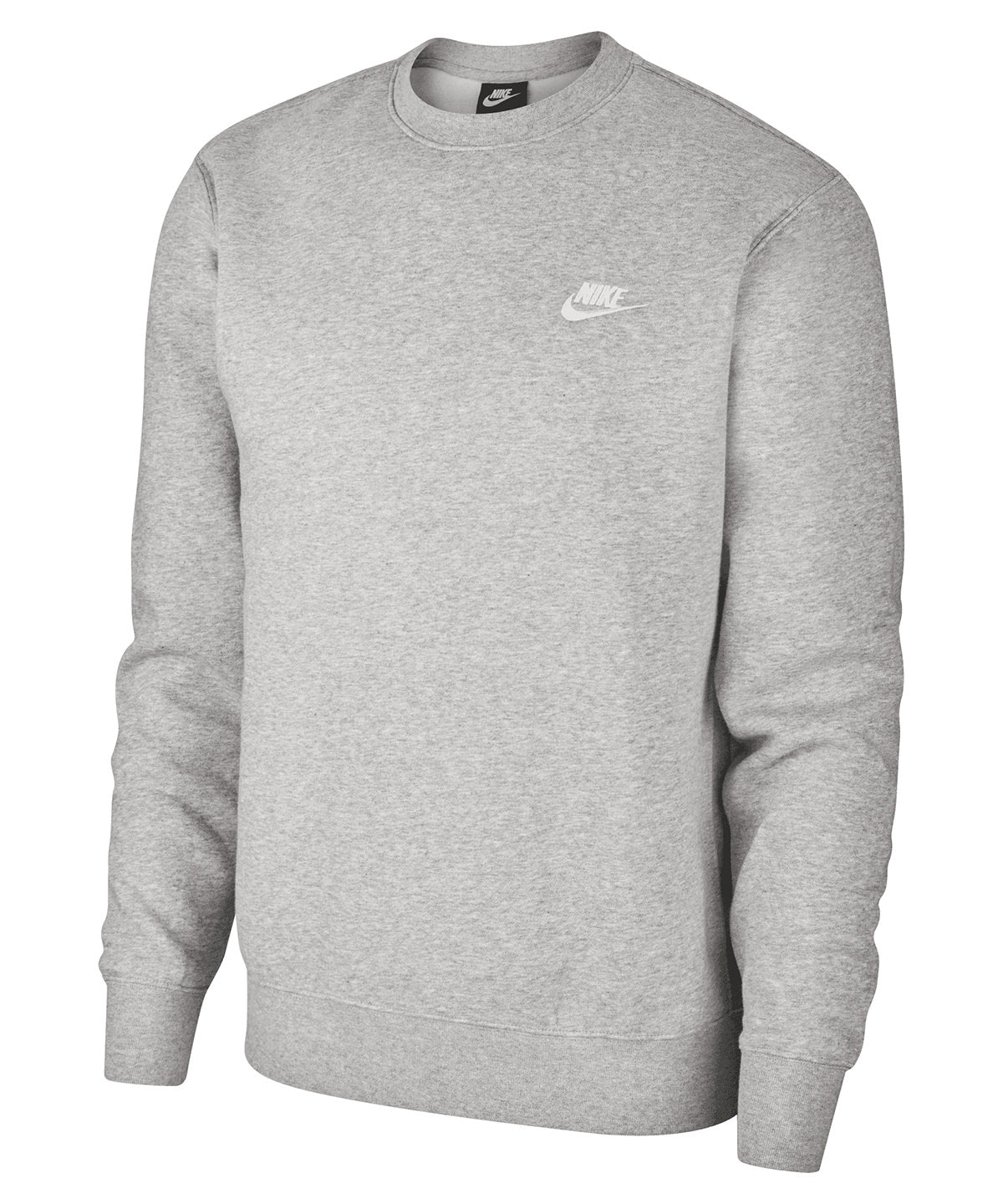 Nike Club crew | Gris Oscuro Jaspeado/Blanco