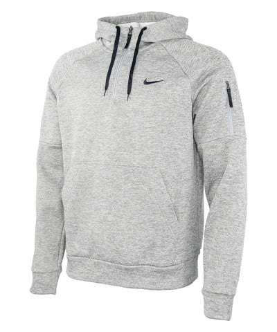 Sudadera con capucha Nike para hombre con cremallera de 1/4 para fitness | Gris Brezo/Gris Partcula/Negro