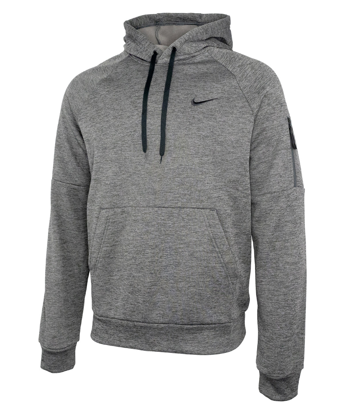 Nike Herren Fitness Hoodie | Heather Grey/Particle Grey/Schwarz