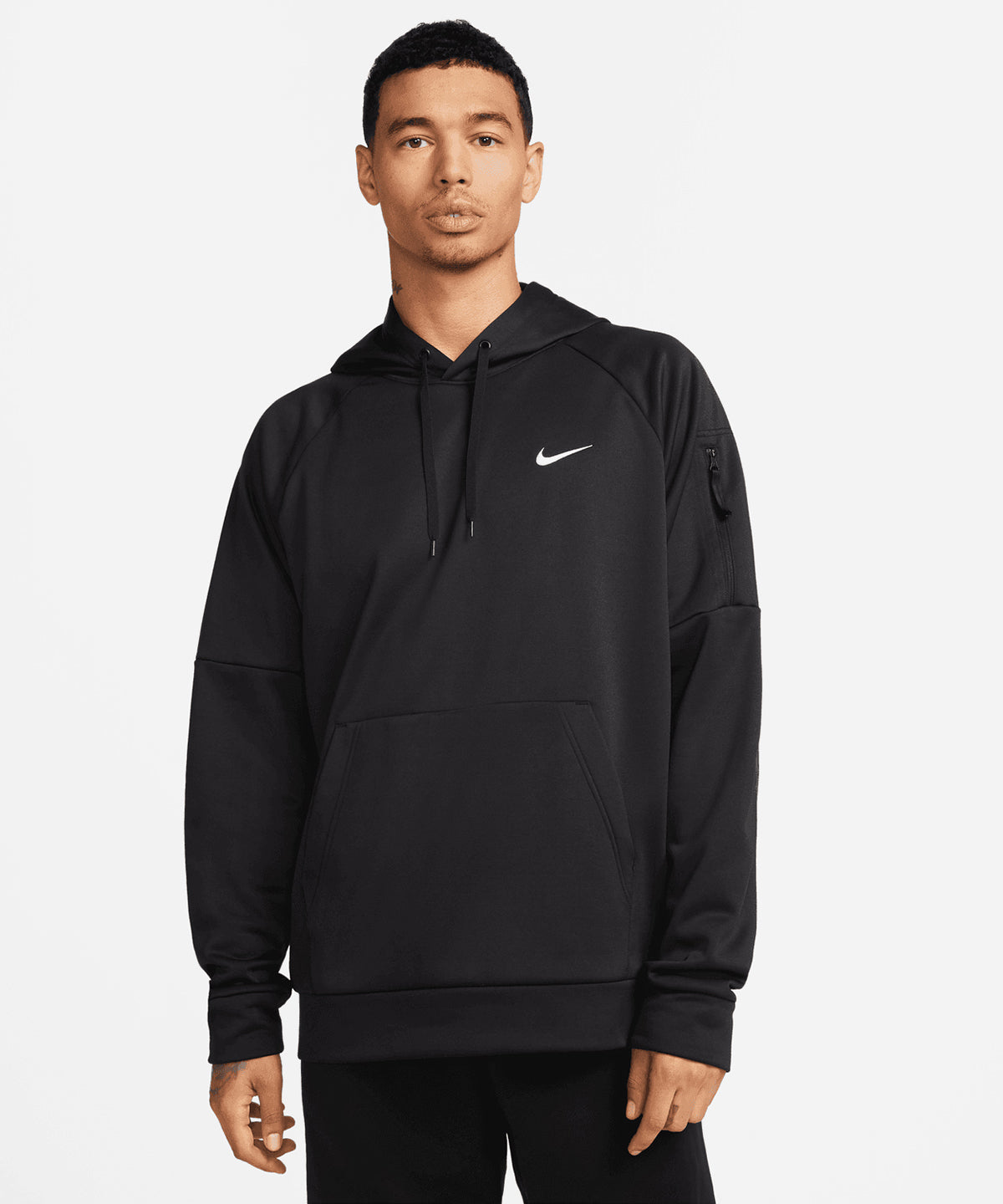 Sudadera con capucha de fitness para hombre de Nike | Negro/Negro/Blanco