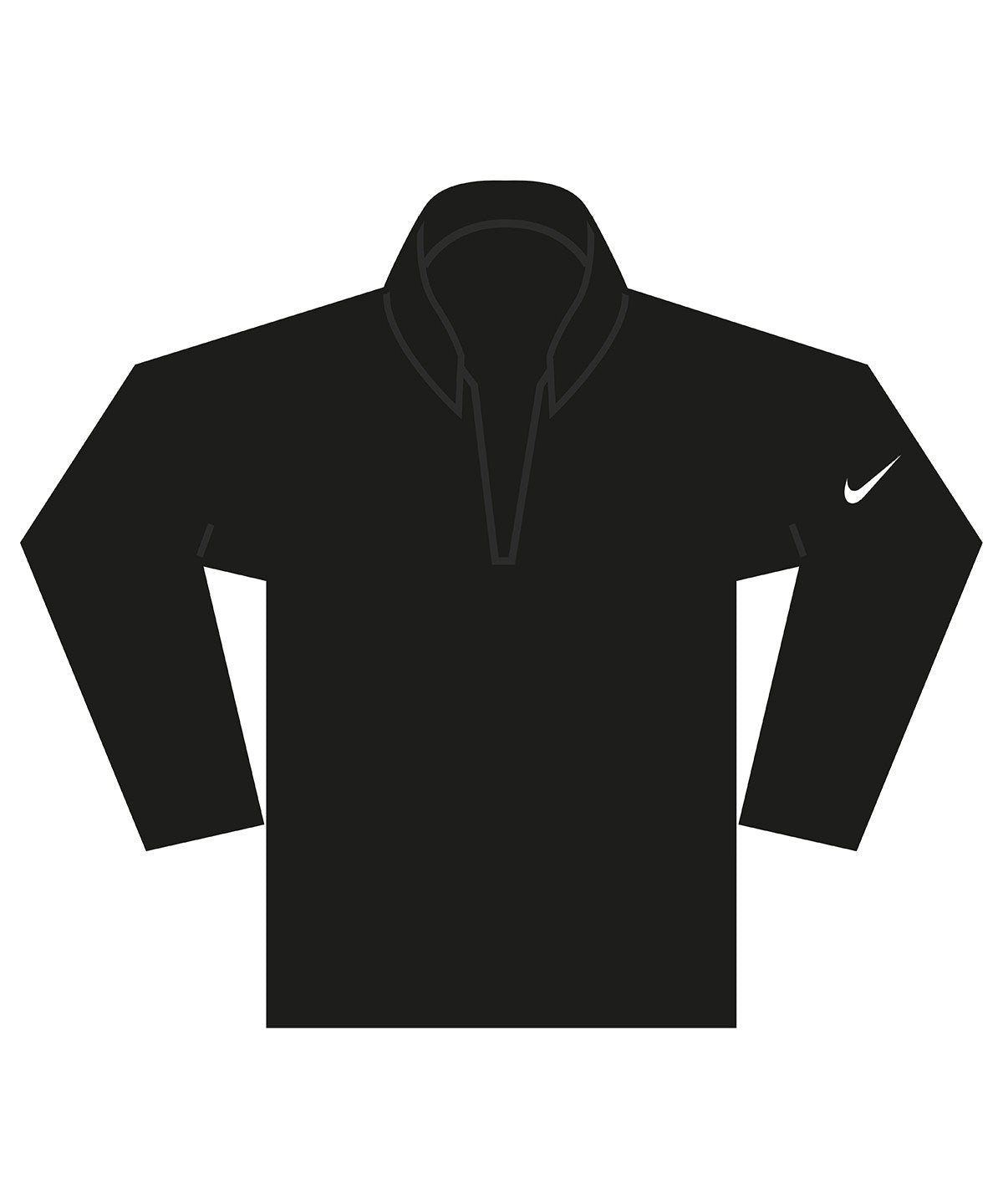 Nike Dri-FIT Victory Therma Flex top de media cremallera | Negro/Negro/Blanco