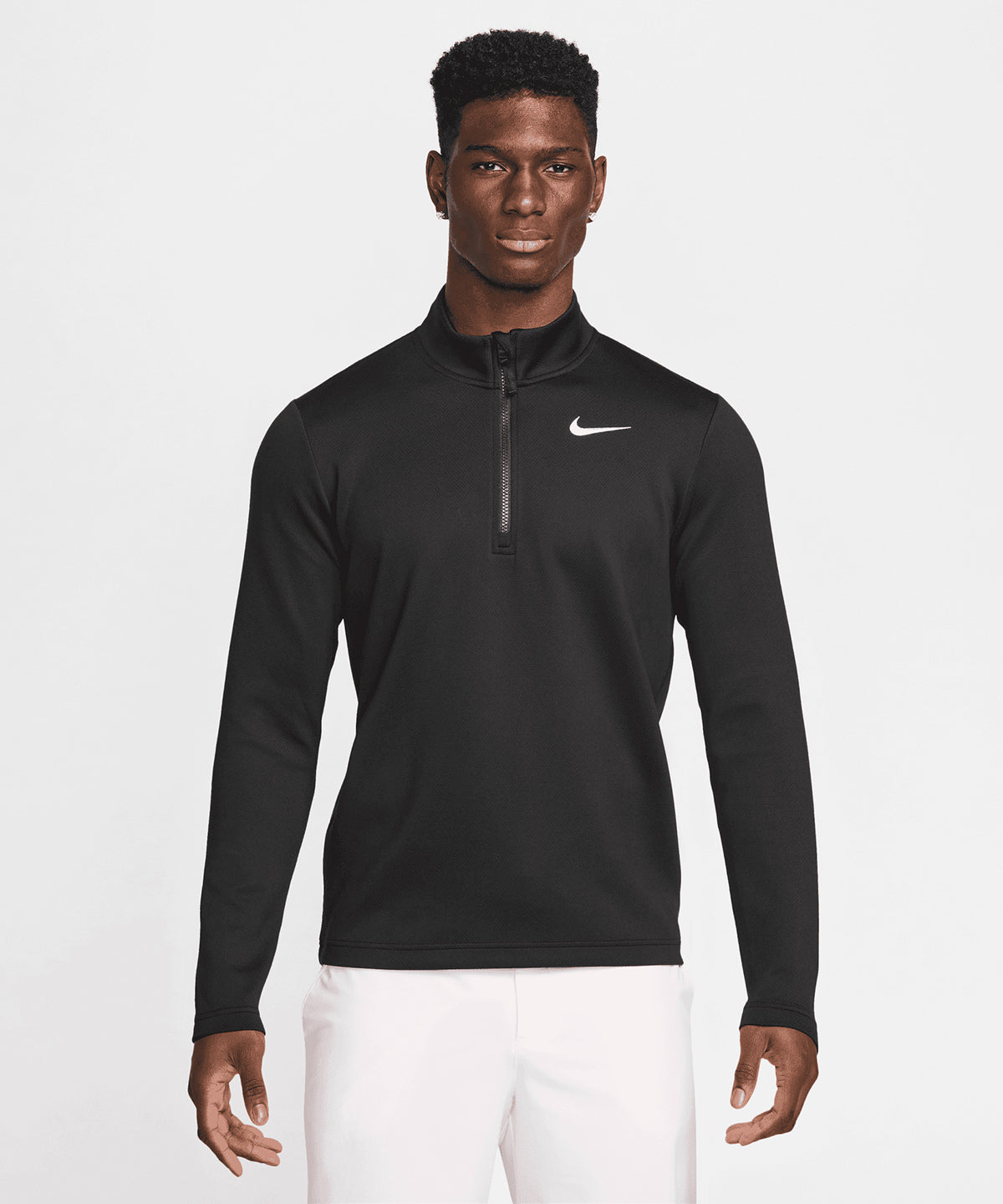 Nike Dri-FIT Victory Therma Flex top de media cremallera | Gris Lobo/Negro/Negro