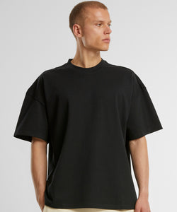 Camiseta oversize de jersey grueso | Negro