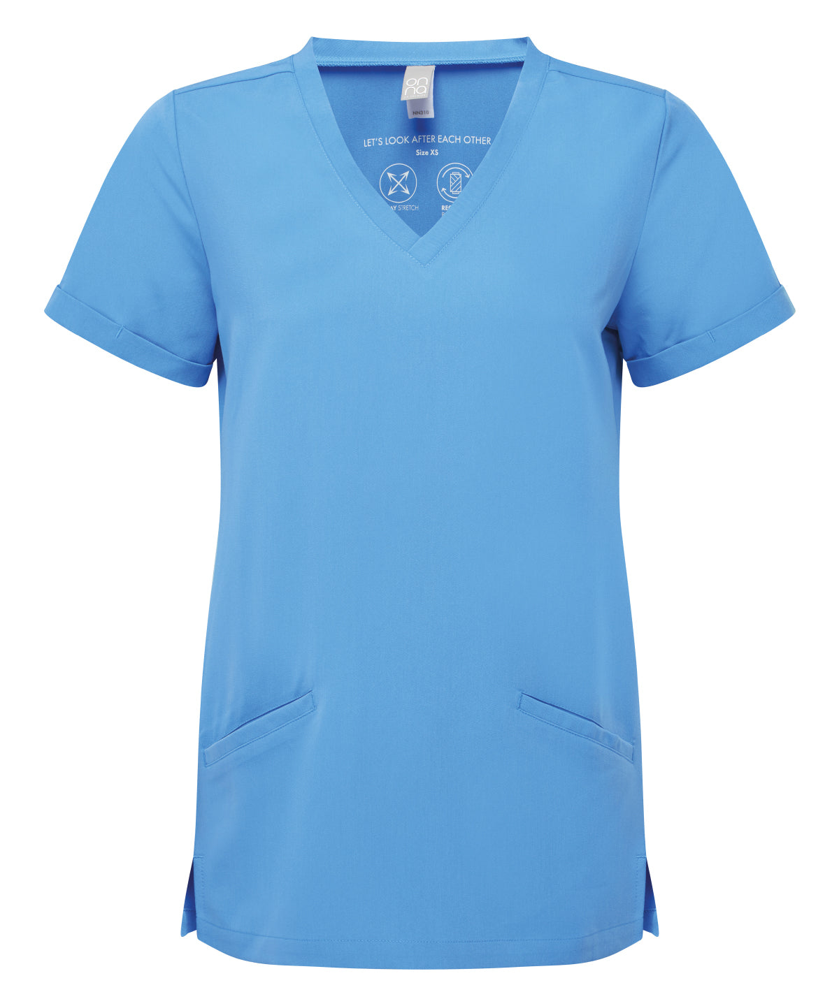 Camiseta de mujer elstica Invincible Onna-stretch | Azul Cielo