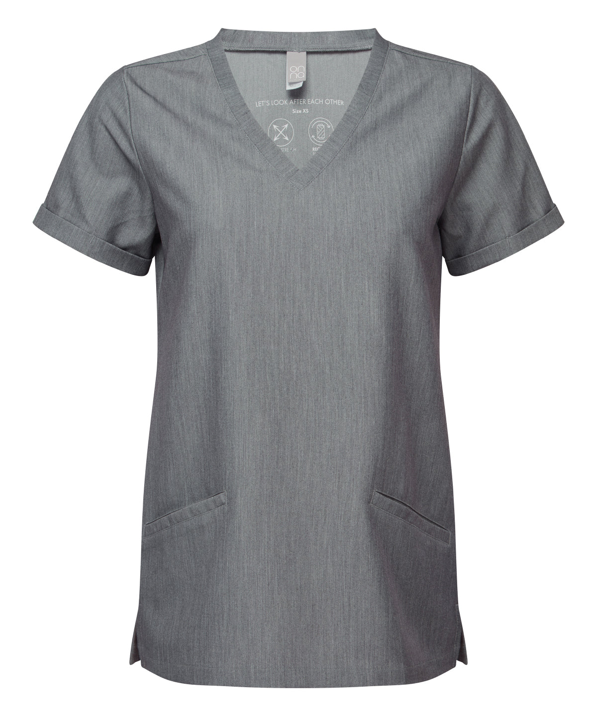 Camiseta de mujer elstica Invincible Onna-stretch | Gris Dinamo